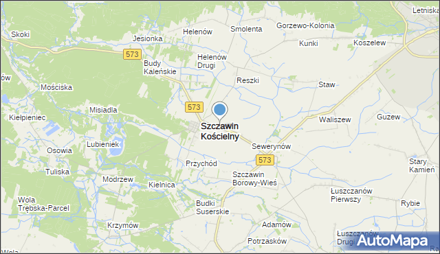 mapa Szczawinek, Szczawinek na mapie Targeo